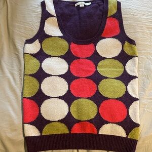 Boden Polka Dot Sweater Vest 4